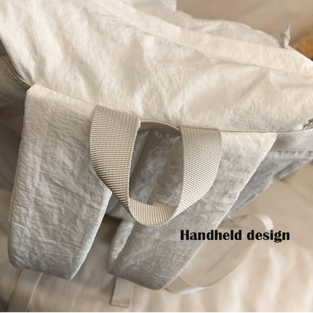Casual Japanse Style Travel Backpack Ultralight Large Capacity School Bag Solid Color Outdoor Camping Bag Unisex