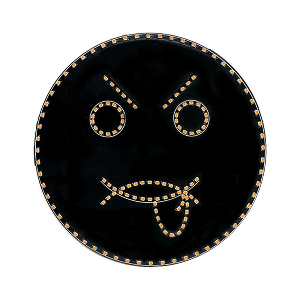 Funny Car LED Fun Expression Light Face Lights With Remote Control Rear Window Car Multi-function Warning Reminder Lamp