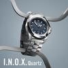 VICTORINOX Quartz Blue Stainless Steel 200m Water Shock Interchangeable Swiss Inox I.N.O.X. Men's Watch, 41mm, Dial, Bracelet, Analog, Resistant,