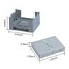 Camping Folding Stove Solid Alcohol Fuel Stove Foldable Barbecue Stove for Travelling Hiking Camping Picnic BBQ