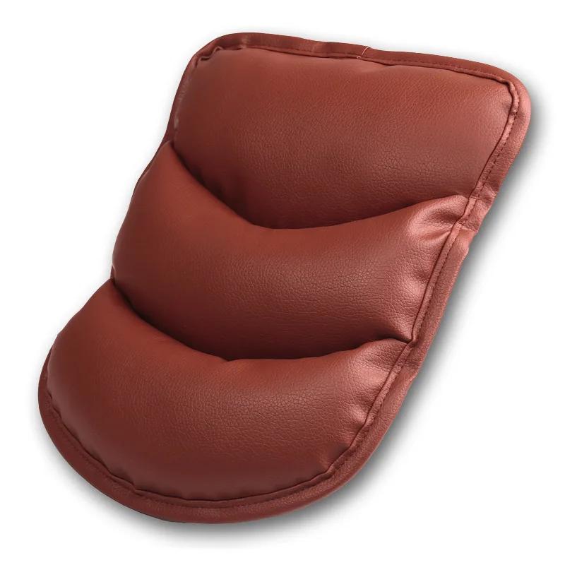 Car General Armrest Box Pad Leather Soft and Comfortable Car Center Armrest Booster Pad Extended Elbow Rest Auto Accessories