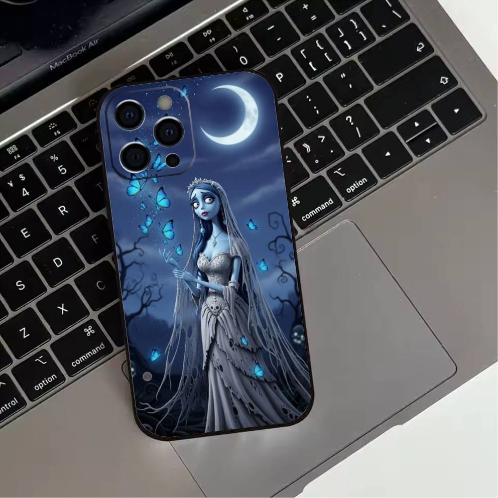 

C-Corpse B-Bride V-Victor Phone Case For iPhone 17,16,15,14,13,12,11 Plus,Pro Max,XS,Soft Silicone Black Cover iPhone17
