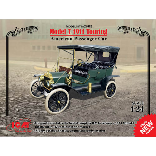 ICM 1/24 Model T Ford 1911 Touring Plastic Model