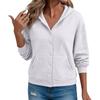 Hoodie for Women Hooded Sweatshirt Button Hoodies Comfy Jackets With Pocket