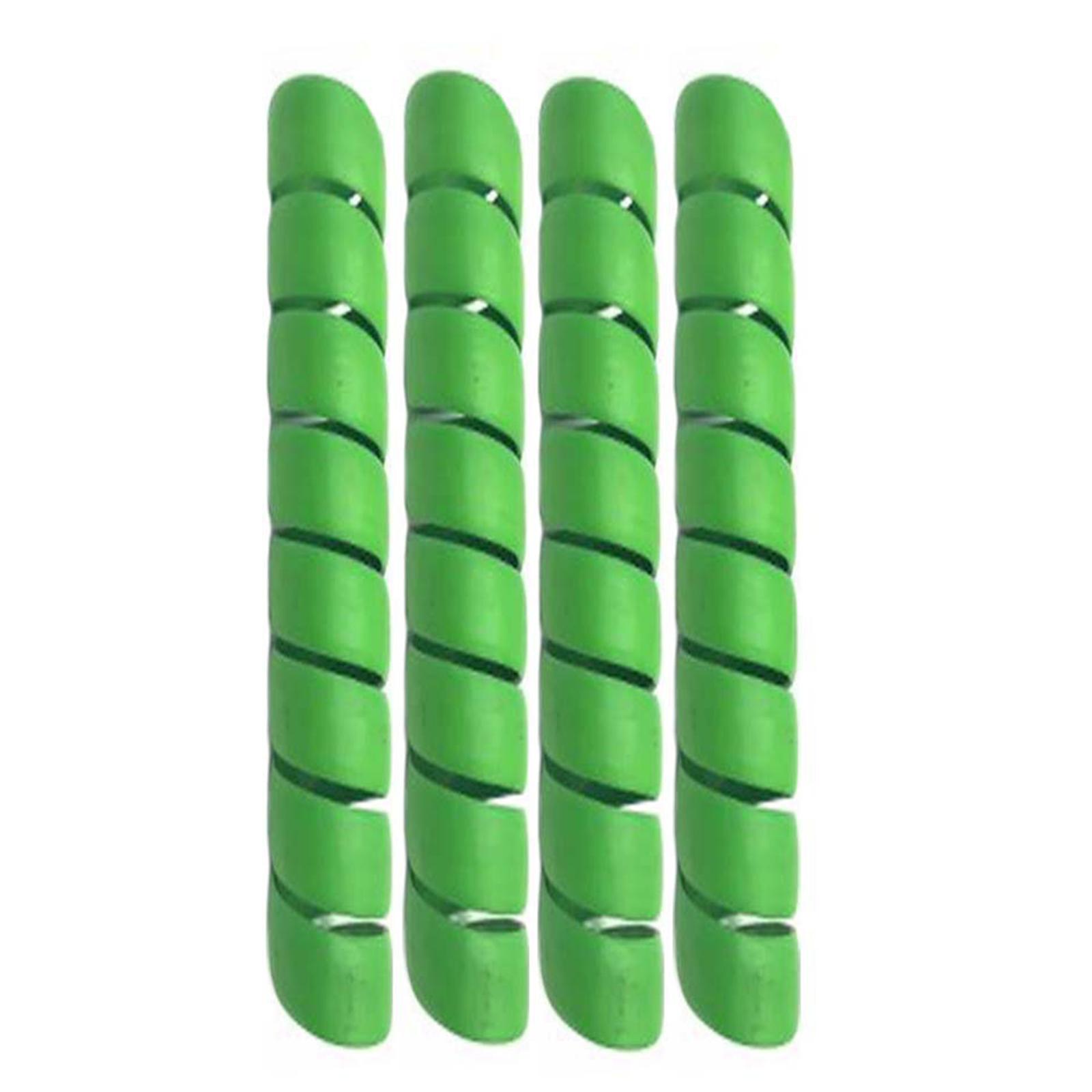 

4 шт. Прочные пластиковые защиты для ствола дерева, регулируемые спиральные обертки, защитные обертки для ствола дерева, портативная защита для дерева зелёный