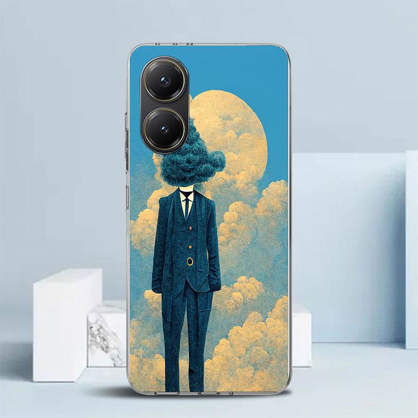 Rene Magritte Art Phone Case For Xiaomi Poco F7 Ultra X5 X6 X7 Pro M7 Redmi 15C 15 13C 13 12C 12 10C 10 10A 9 9C 9A 9T Cover Poc