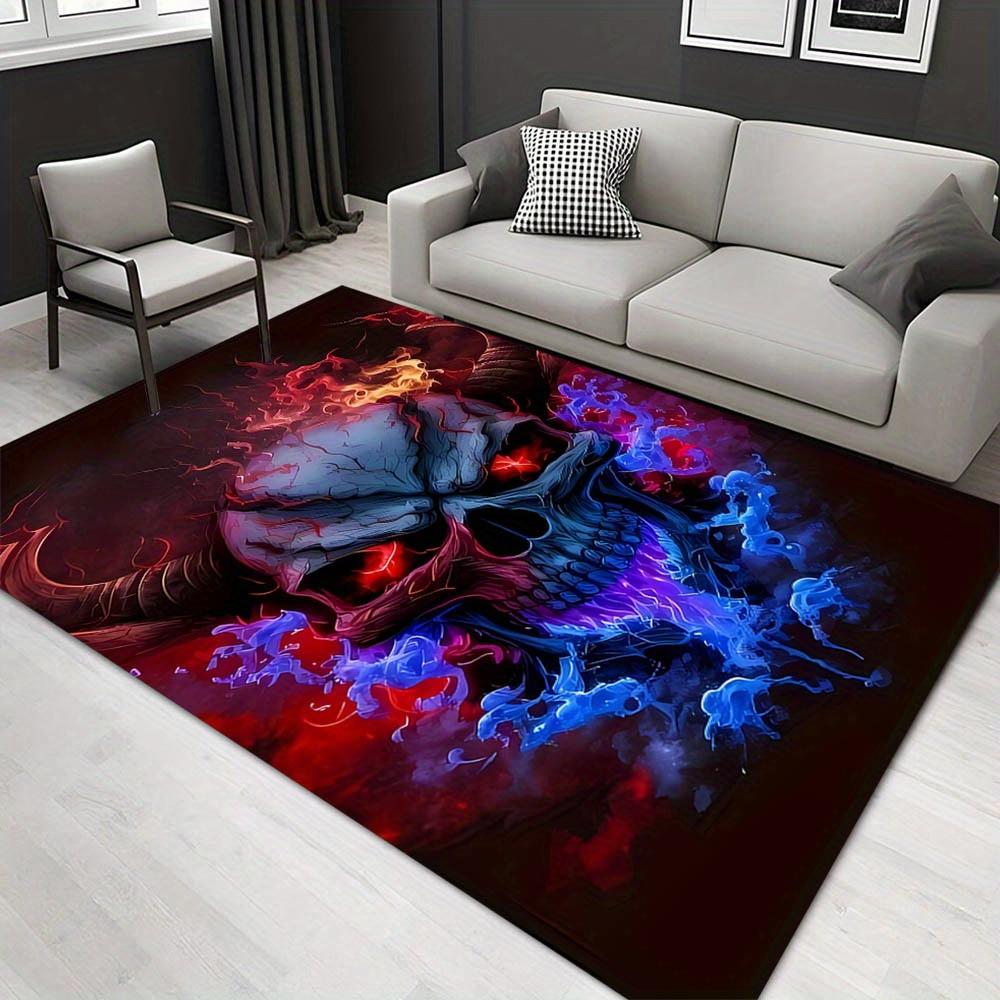 

1pc 1143485016Pattern Carpet, Area Rug For Living Room Bedroom Room Bed Chair Laundry Entryway Corridor Yard Non-slip Outdoor Camping Rug Fl 60cm by 90cm