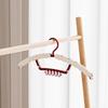 4 Pieces Plastic 3-in-1 Clothes Drying Rack Windproof Hanging Shoe Drying Rack Save Space Anti-slip Folding Clothes Hanger