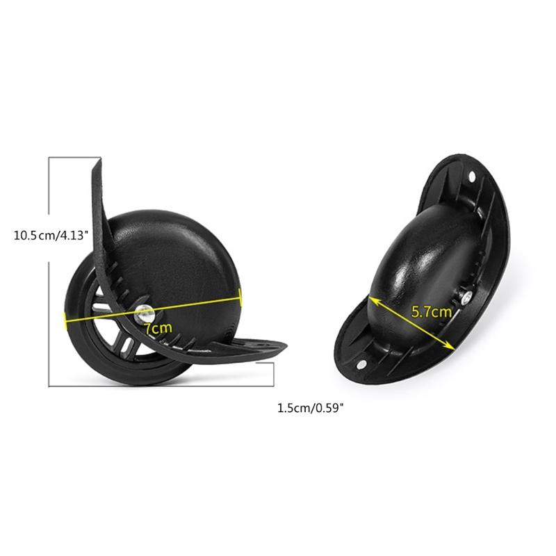 1 Pair Replacement Suitcase Wheels Practical Luggages Wheels Travel Luggages Wheels PVC Spare Castor for School Commutes