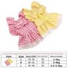 British Style Plaid Lace Dog Skirt Soft Puppy Fairy Skirt Pet Costume  for Small and Medium Pet