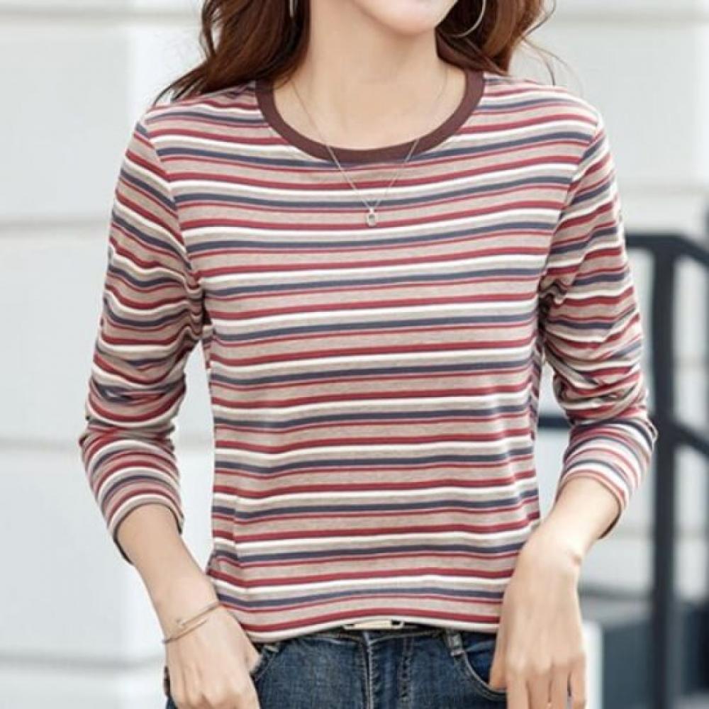 Navava Casual STripe Long Sleeve T shirT nT1400