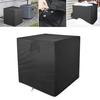 Air Conditioner Outer Unit Cover Outdoor Central Outer Vent Full Cover Dustproof 210d Heavy Duty Black Outdoor Furniture Cover