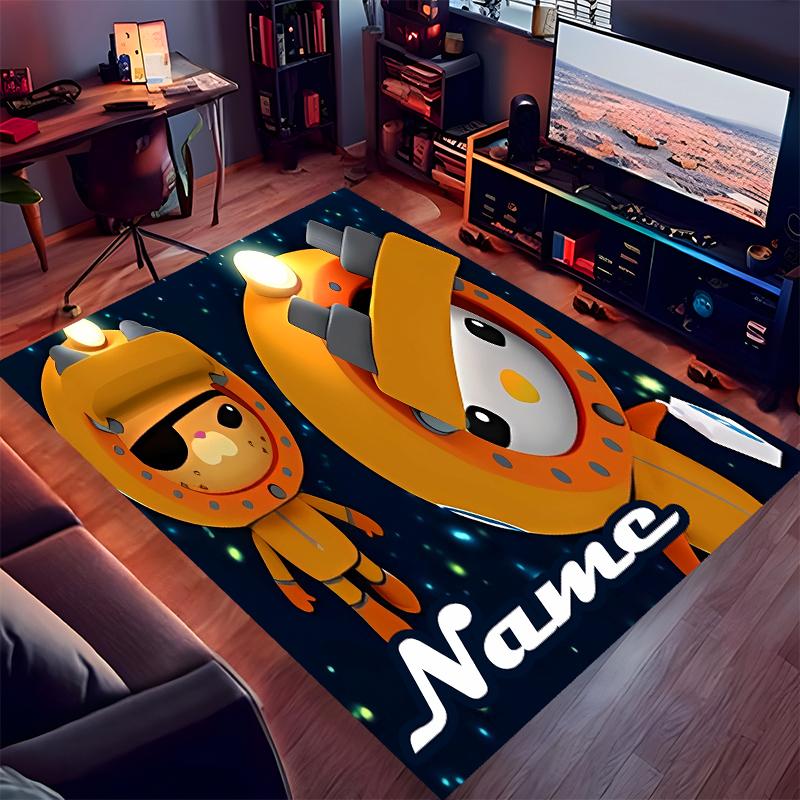 Custom Personalization Octonauts Print Area Rug - Soft, Washable Non-Slip Indoor Mat,Living Room,Home&Office Decorative Rug