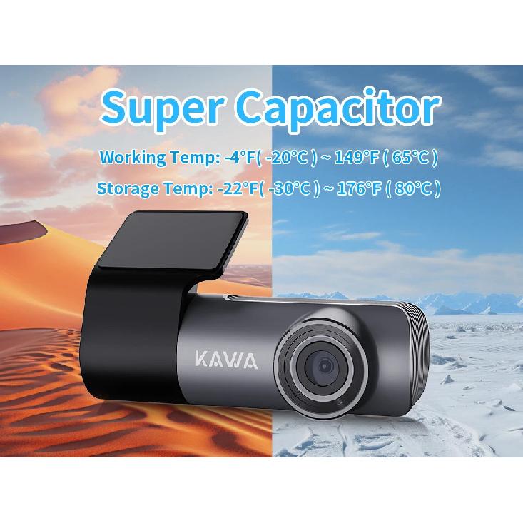 2K Dash Camera For Car DVR Dash Cam KAWA D5 Video Recorder Emergency Voice Control Night Vision WiFi APP Monitor WDR Dashcam