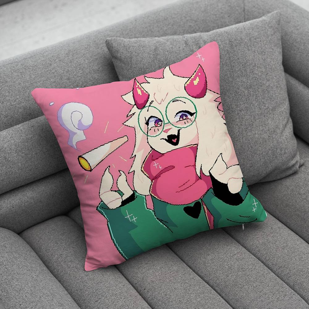 DDeltarune Ralsei Pillow Case Pillowcase Home Sofa Cushions Car Cushions Pillowcover Office Pillowshell Pillow