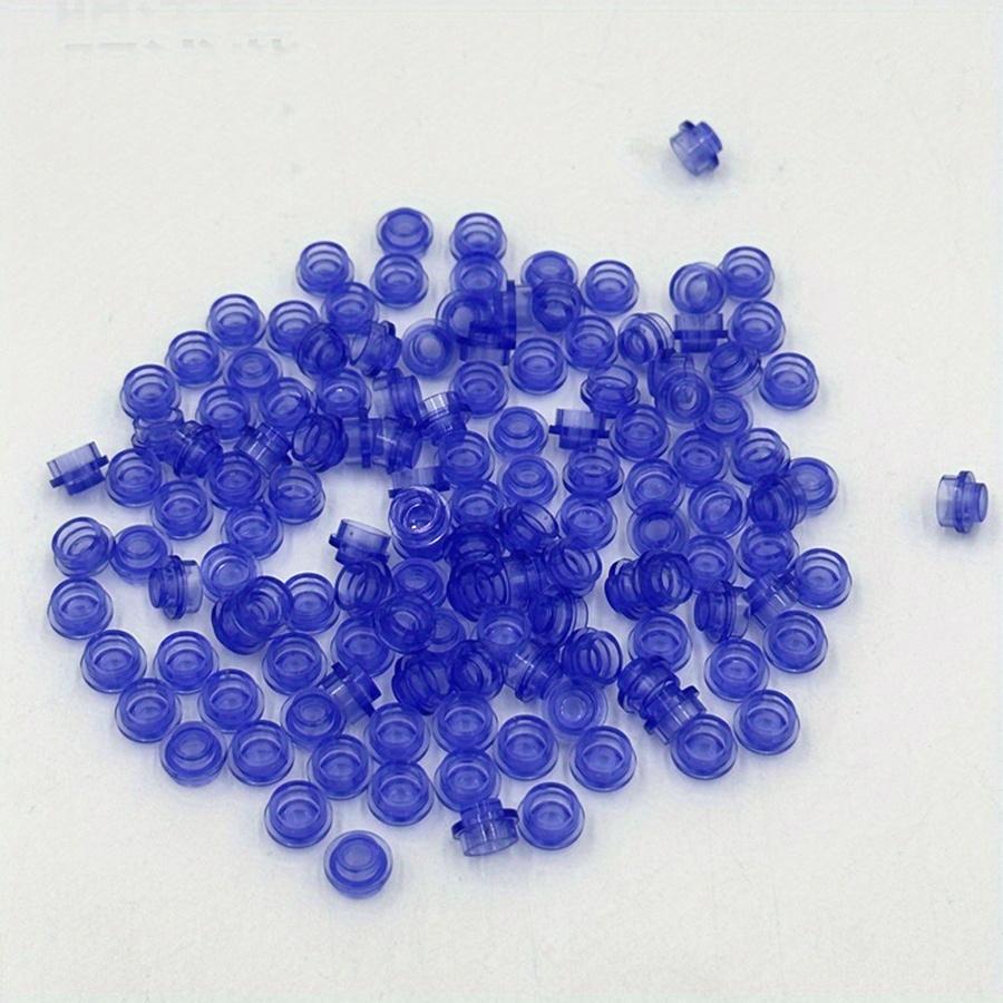 100pcs DIY Building Blocks 1x1 Round Plate Pixel Art Kit Brick Bulk Compatible 4073 Anime Figure Enlighten Gift for Children