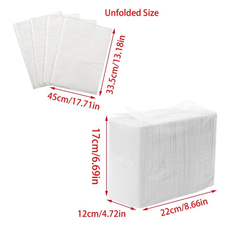 125pcs Disposable Nail Art Table Mat Waterproof Beauty Paper Sheets Salon Pad for Home and Personal Use