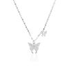 New Fashion Butterfly Necklace for Little Women Luxury Qixi Valentine's Day Gift for Girlfriend