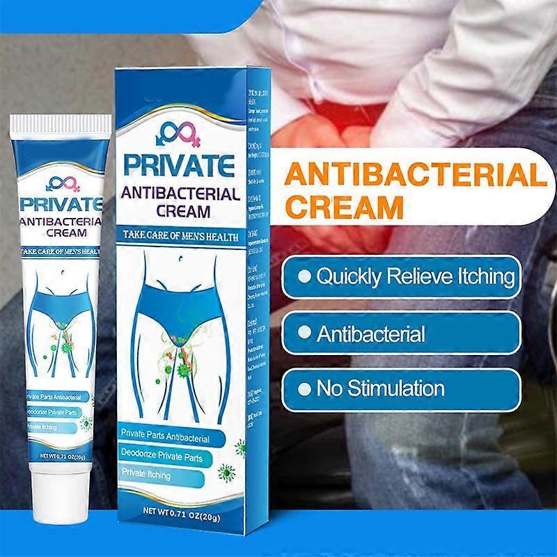 1Pc/2Pcs Private Antibacterials Cream Remove Odor Private Part Anti-Inflammatory Relieve Itching Eczema Cream 20g