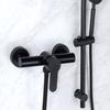 Grifo de Ducha de Acero Inoxidable, Mezclador de Agua Fría y Caliente Montado en Pared para Cabezal de Ducha y Rociador de Mano para Baño