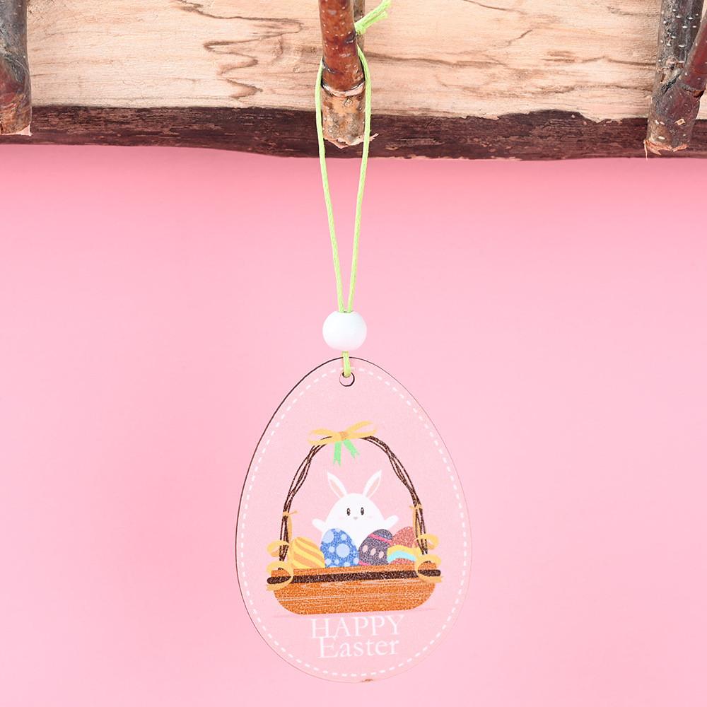Easter Wooden Enchanting Hanging Decorations Including Cute Rabbit And Designs Chick