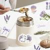 50 Lavender Stickers For Girls' Journals, Notebooks, Phone Cases, Water Bottles, And Decorations