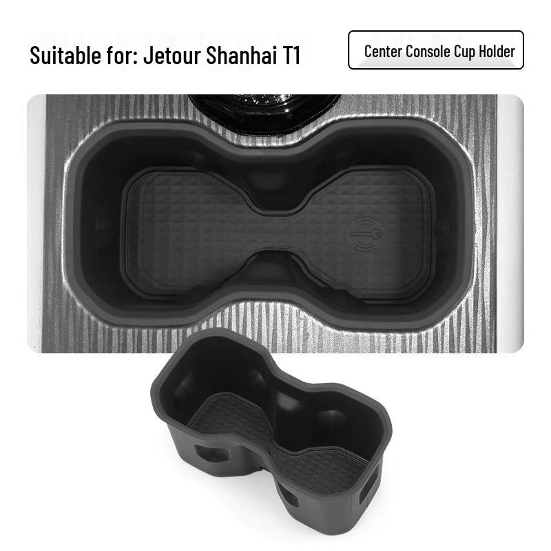 

Silicone Center Console Cup Holder for 2024-2025 Jetour Shanhai T1/Ziyouzhe Storage Rack Silicone