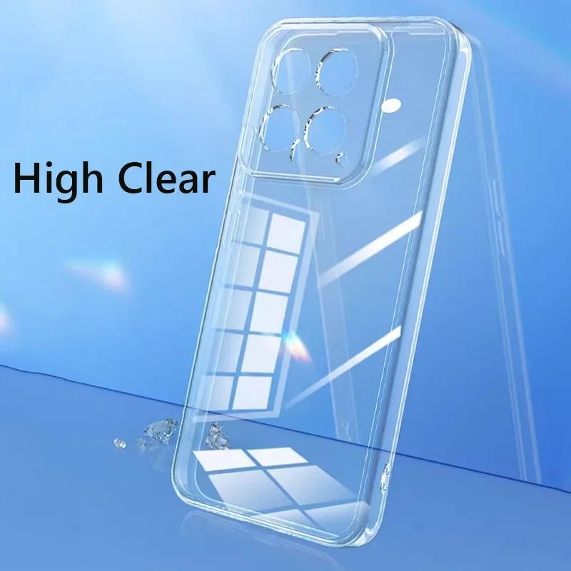 Für XiaoMi 14T Einfache Schlanke Weiche TPU Transaprent Klare Handyhülle Auf Für Xiaomi 14 Pro Xiaomi14 Pro 5G xiomi 14t pro XIAOMI Mi 14 Ultra Hülle