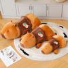 Flower Capybara Strawberry Pattern Plush Toy Doll Pillow Room Gifts Decoration