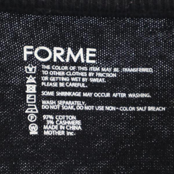 FORME Long sleeve Crew neck sweater F black Long sleeve knit Men's Used