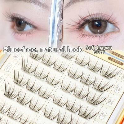 10MM DIY Wimpernverlängerung Sanft 10 Reihen Falsche Wimpern Vibes Selbstklebende Falsche Wimpern Party