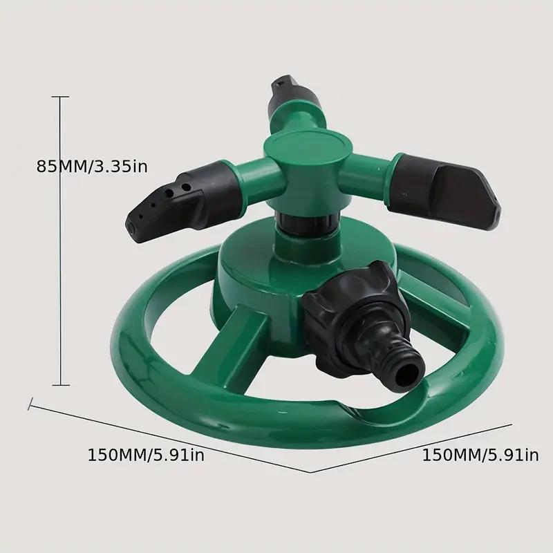 360-Degree Rotation Sprinkler Head, Manual Lawn Irrigation Sprinkler with Adjustable Spray Nozzles, Garden Sprinkler for Efficient Plant Watering