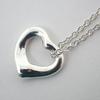 [Used] TIFFANY/Tiffany 925 Open Heart Pendant/Necklace/j112-3
