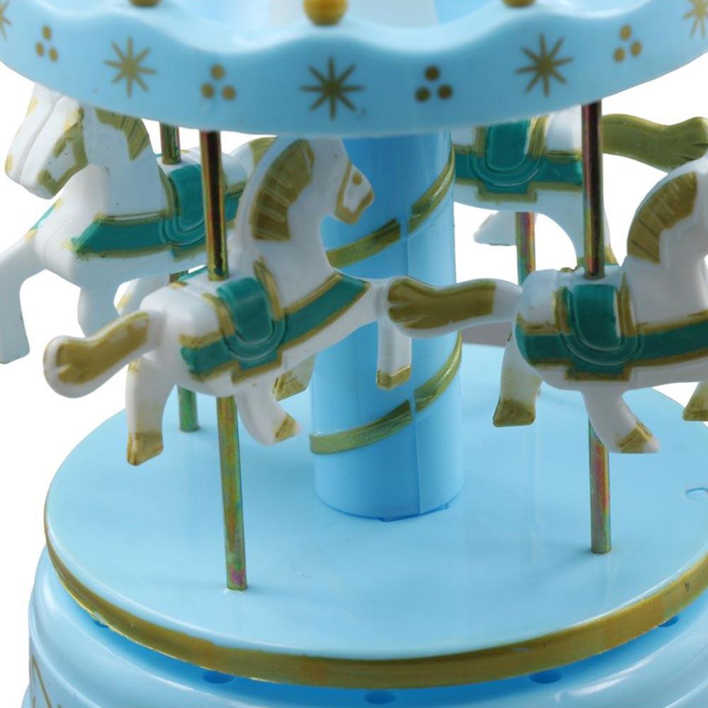 Exquisite Design Carousel Music Box Carousel Painted Ferris Wheel Ornaments Easy Use Plastic Carousel Cake Accessories