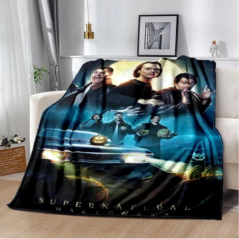 Supernatural join the hunt Throws Blanket Sofa Hiking Picnic Super Soft Quilt Fashion Bed Thermal Flannel Blanket birthday gift