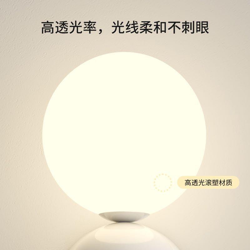 Lovely LED Wall Light Red Green White Metal Children's Room Wall Lamps Parlor Office Aisle Stairs Wall Sconce White Acrylic Ball