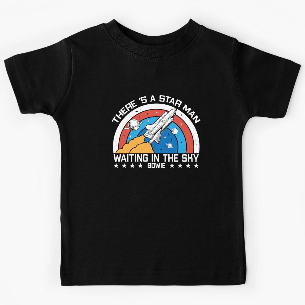 David Bowie, There is a starman waiting in the sky, David Bowie Starman Kids T-Shirt 110