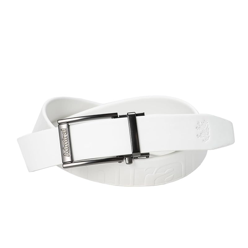 

[Admiral golf] belt belt Keylit ADMB5AV3 men s white F