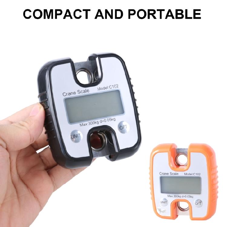 Hanging Scale, Digital Cranes Scale 300KG (660lbs), Industrial Cranes Scale LCD Backlights Hanging Hook Scales