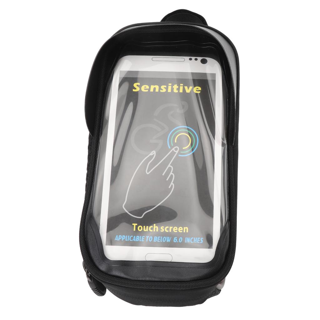 Torba na uchwyt na telefon rowerowy z ekranem dotykowym o wysokiej czułości TPU, przedni bagażnik, torba na ramę rowerową, sakwa rowerowa