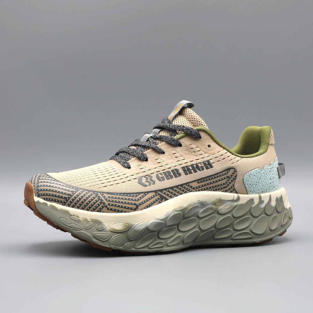 Fashion New light luxury high-end men's thick soled running shoes with cushioning, comfort, lightweight and casual sports shoes