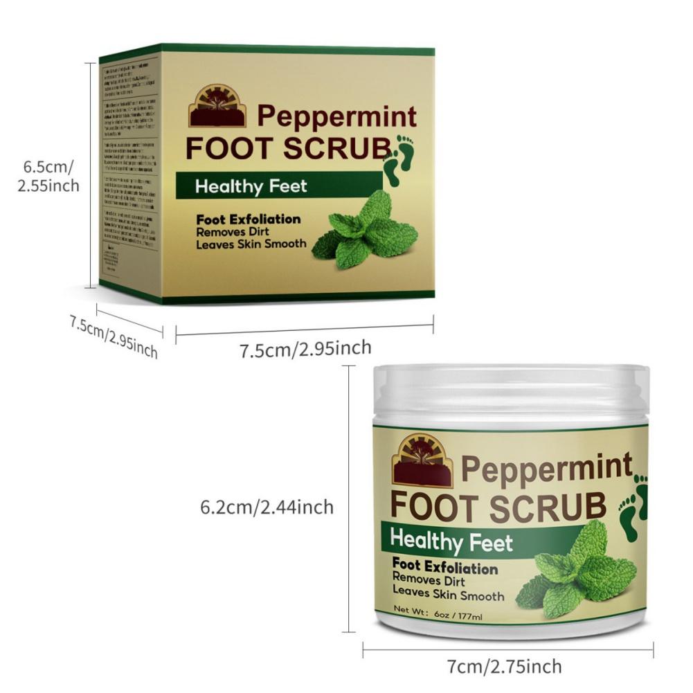 Gommage des pieds à la menthe poivrée Exfoliation des pieds Élimine la saleté Laisse la peau lisse