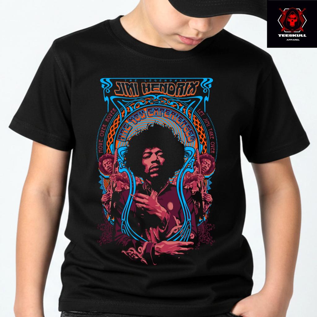Jimi Hendrix Classic Rock Premium Soft Cotton Top Unisex Kids T-Shirt