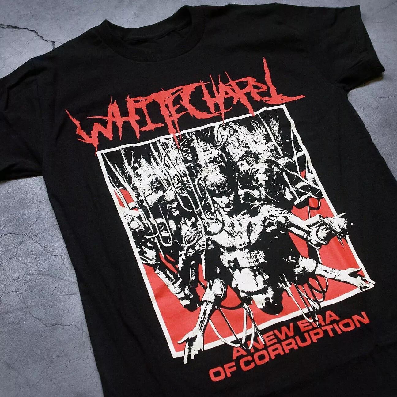 Vtg Whitechapel Band Heavy Cotton Black T Shirt For Men All Size UR035 L