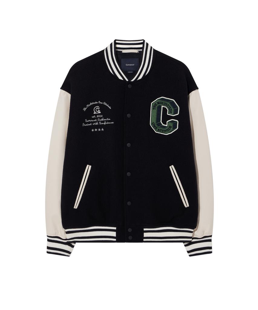 COVERNAT Letterman Wool Varsity Dark Navy