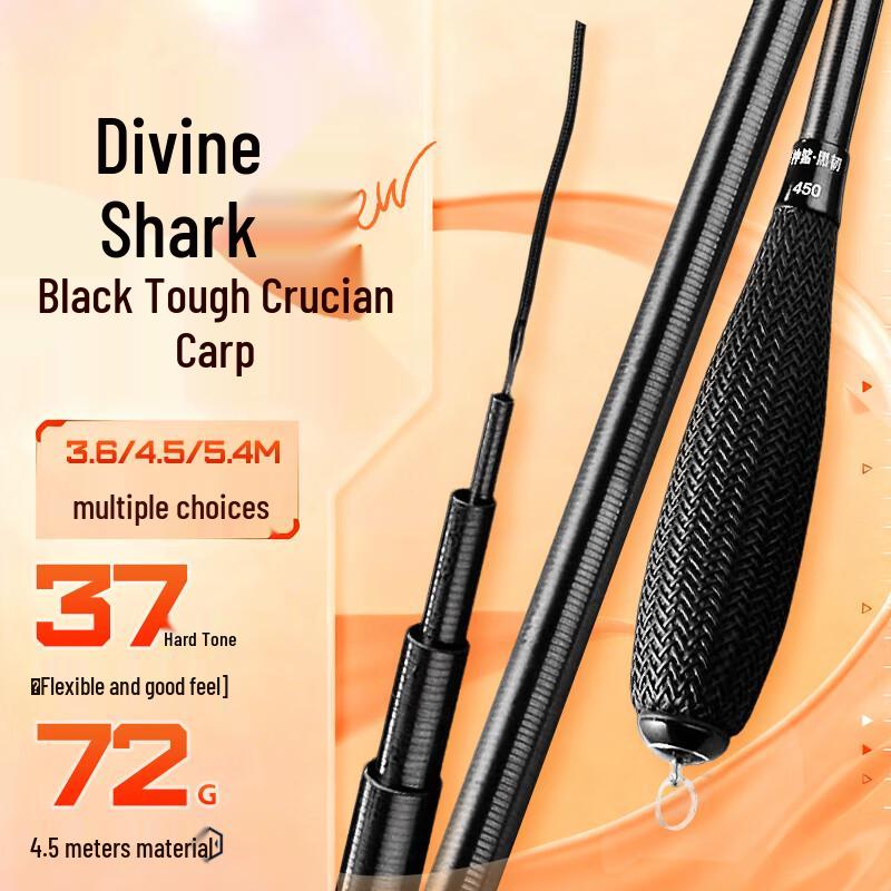 Undiță Shensha Black Tough Carbon pentru Pescuit la Caras Crucian