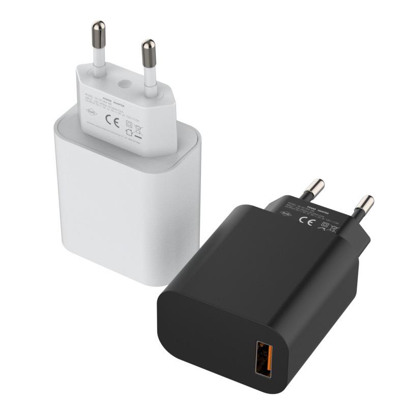 18W QC3.0 Wireless Charger Adapter EU Standard (5V/9V/12V) - CE & RoHS Certified