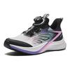 Anta Comfortable Versatile Non-Slip Wear-Resistant Low-Top Kids Running Shoes Kids sneaker Black Purple Pink 322425511-4