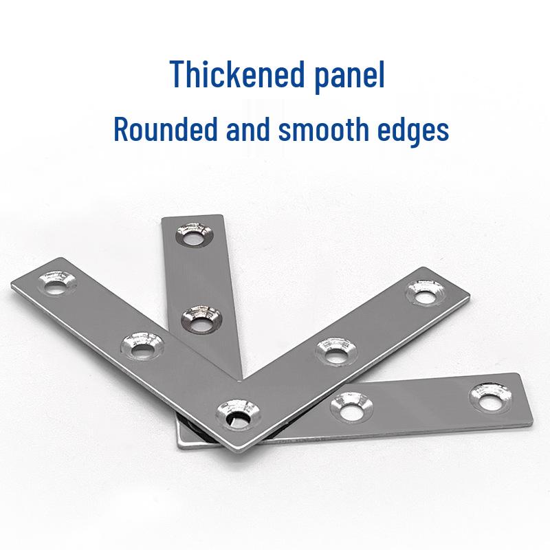 Stainless Steel 90° L-Shaped Angle Bracket for Shelf Support and Wood Board Connection