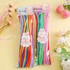100-Pack Eco-Friendly Glitter Pipe Cleaners - DIY Educational Tinsel Chenille Stems for Kids
